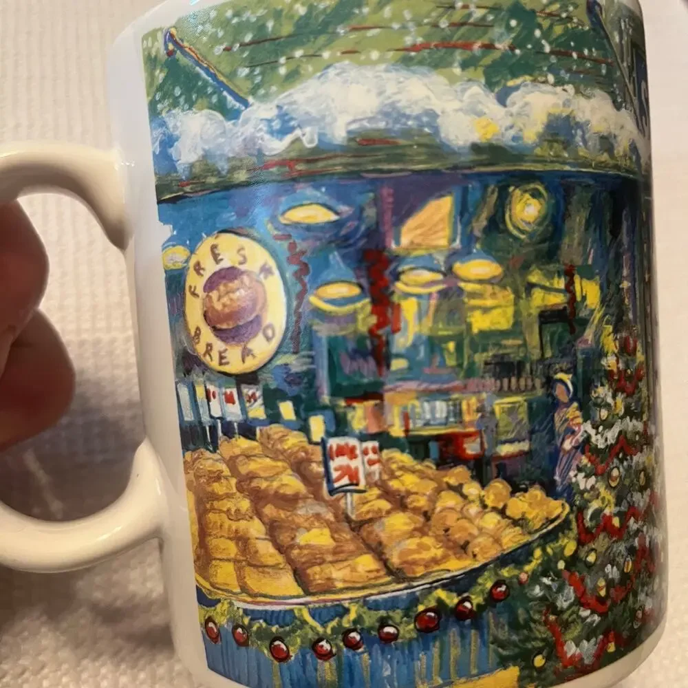 VTG Starbucks coffee company barista series Christmas mug year 2000 coffee mug
